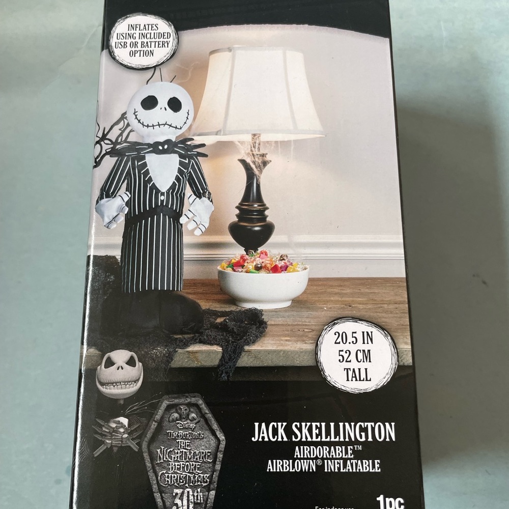 NWT Disney Jack Skellington Airblown Inflatable Decor